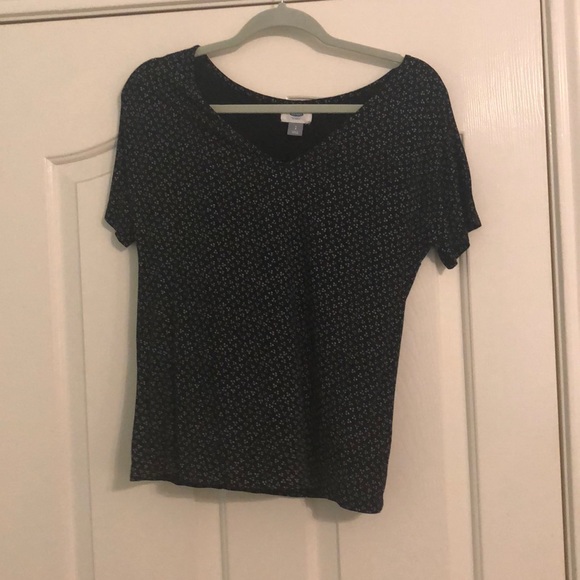 Black and white flower detail blouse - Picture 1 of 1